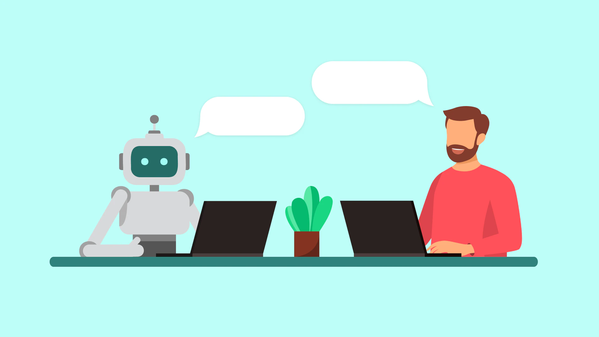 Samenwerken met AI chatbot in bedrijven